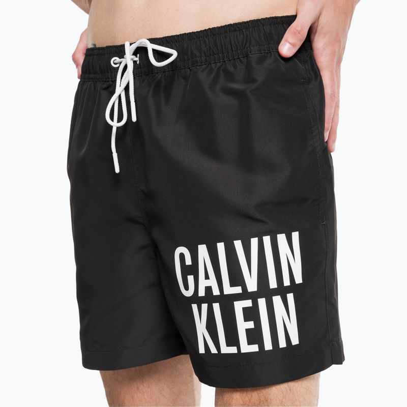 Calvin Klein Medium Herren Badeshorts mit Kordelzug schwarz