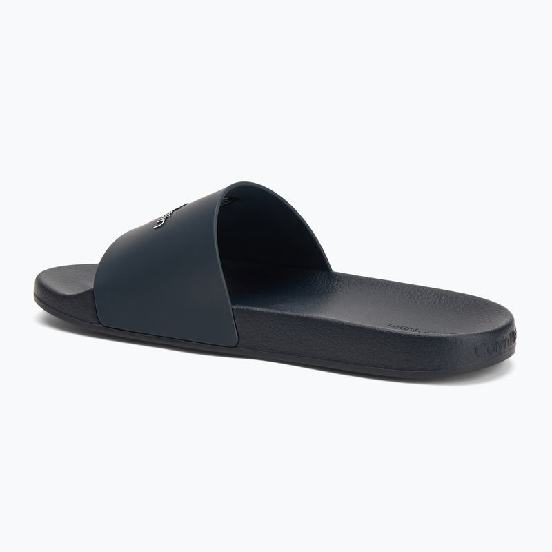 Calvin Klein Herren Flip-Flops HM0HM00455 Pool Slide Rubber navy 3