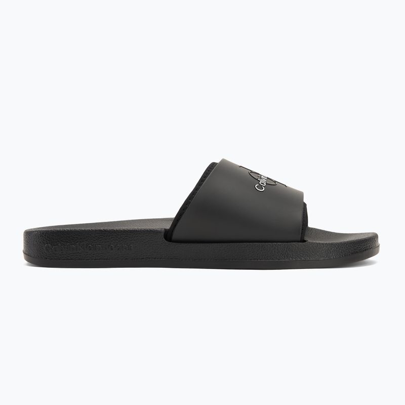 Herren Calvin Klein YM0YM00361 Slide Gummi Neopren Monologo schwarz Flip-Flops 2