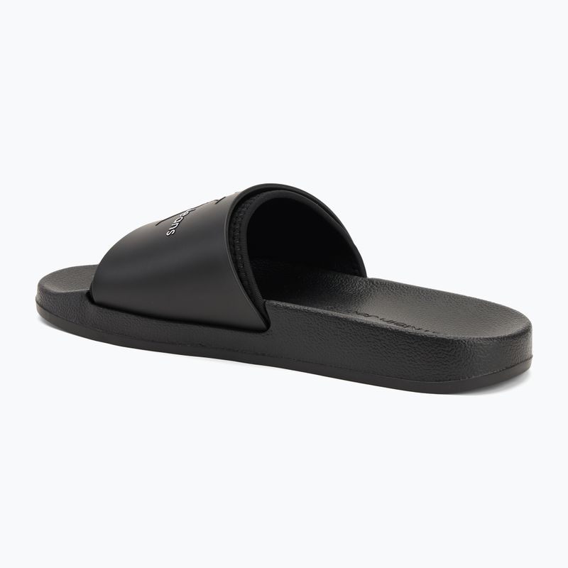 Herren Calvin Klein YM0YM00361 Slide Gummi Neopren Monologo schwarz Flip-Flops 3