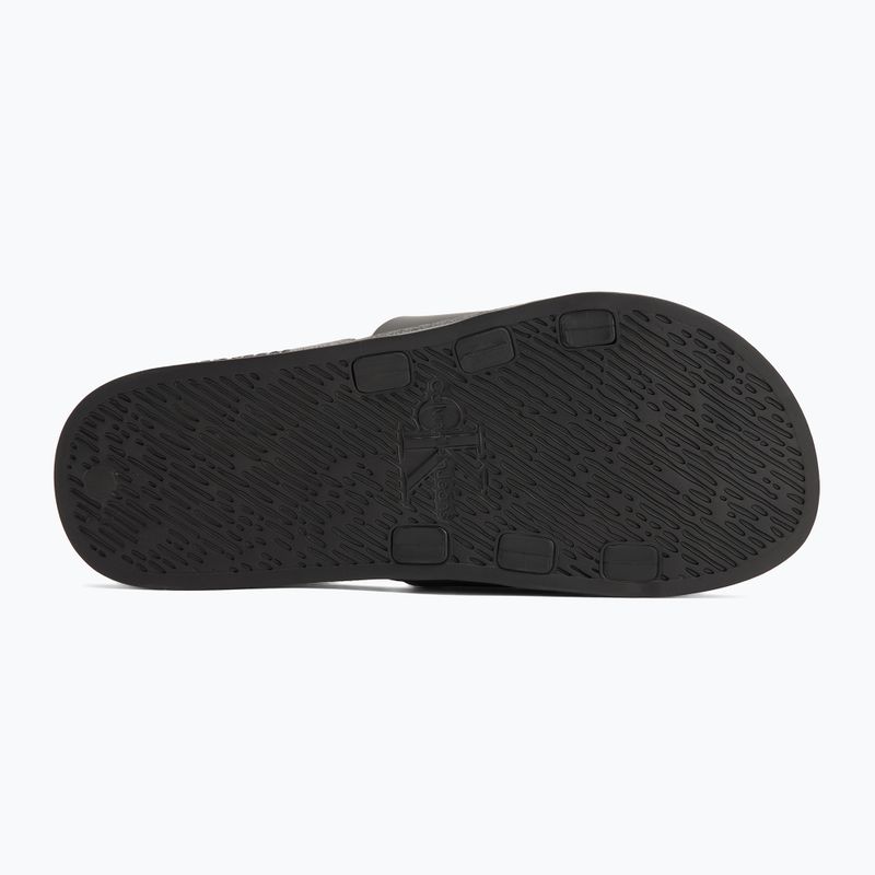 Herren Calvin Klein YM0YM00361 Slide Gummi Neopren Monologo schwarz Flip-Flops 4