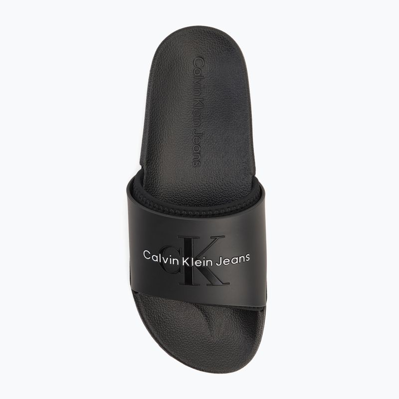 Herren Calvin Klein YM0YM00361 Slide Gummi Neopren Monologo schwarz Flip-Flops 5
