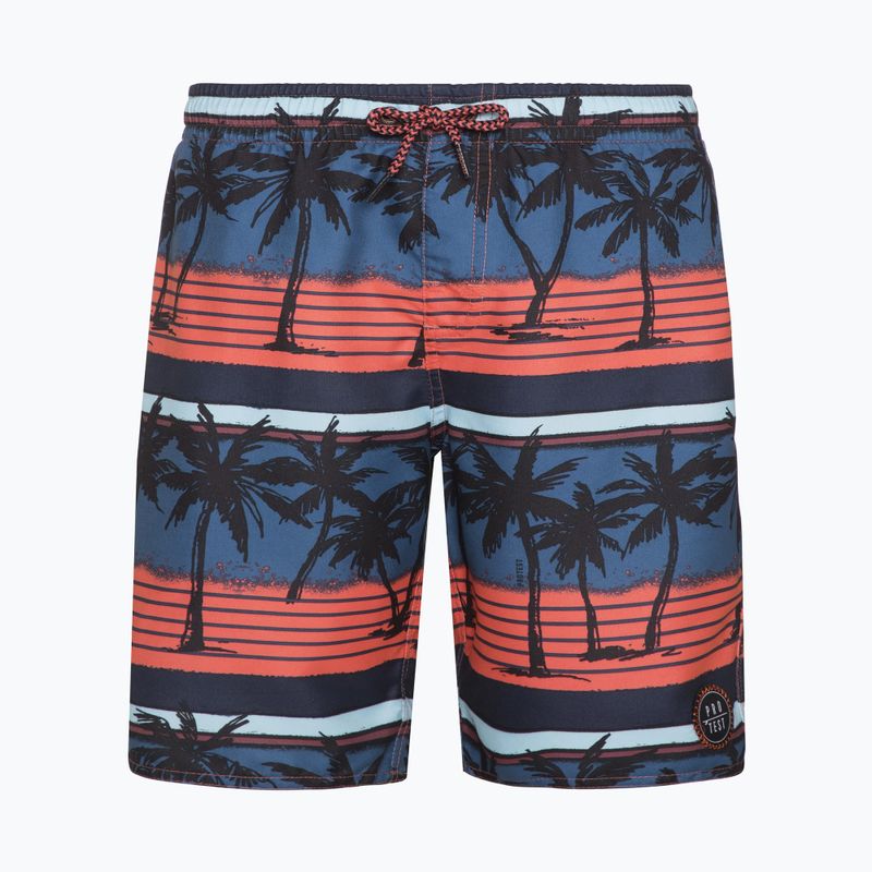 Protest Prtmaurits Kinder Badeshorts navy blau und orange P2810421