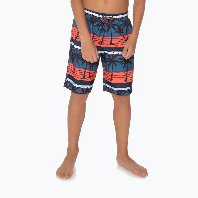 Protest Prtmaurits Kinder Badeshorts navy blau und orange P2810421 3