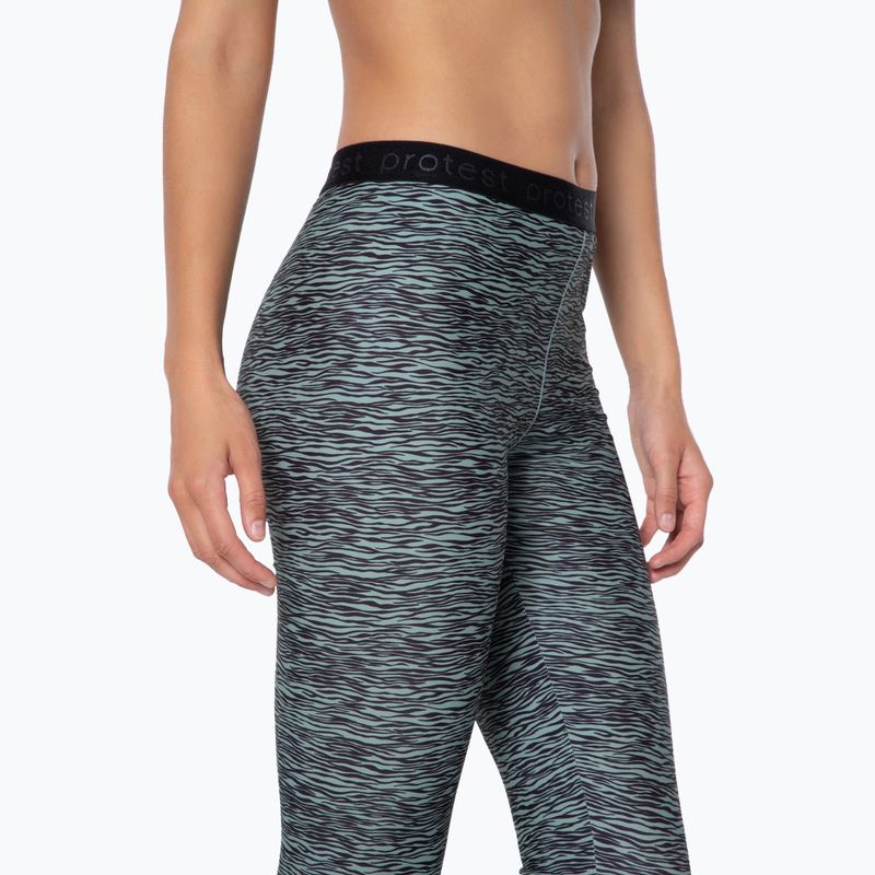 Damen Protest Prtbelmopan grün/schwarz Surf Leggings P4610721 4