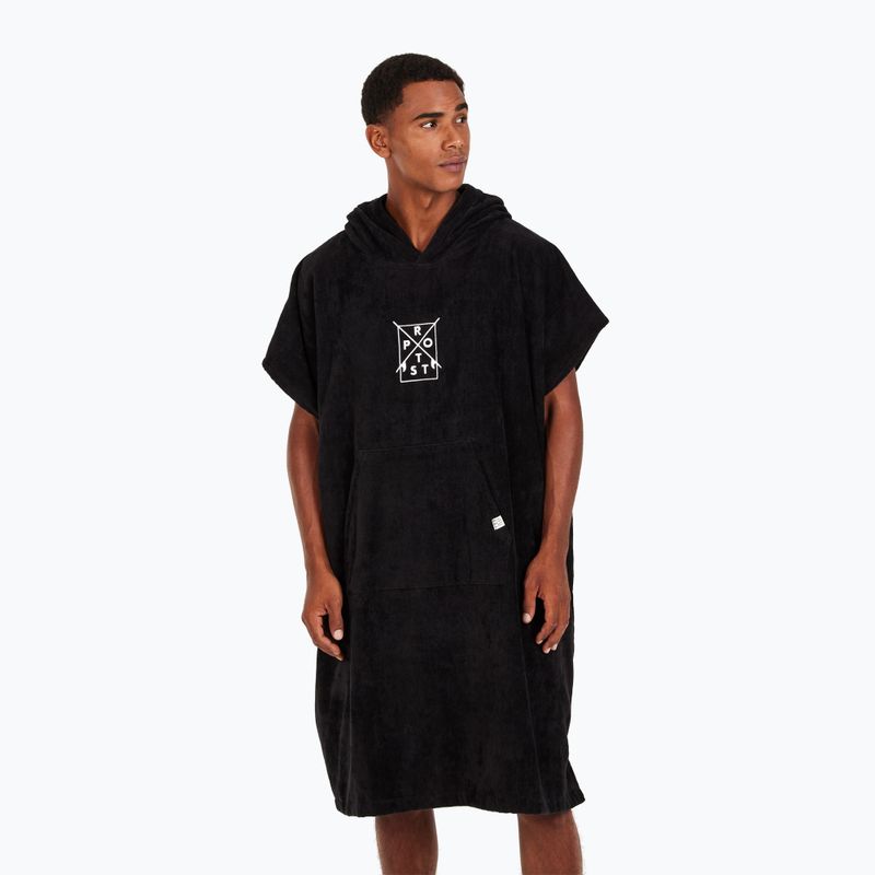 Protest Herren Poncho Prtpurdey echt schwarz 3
