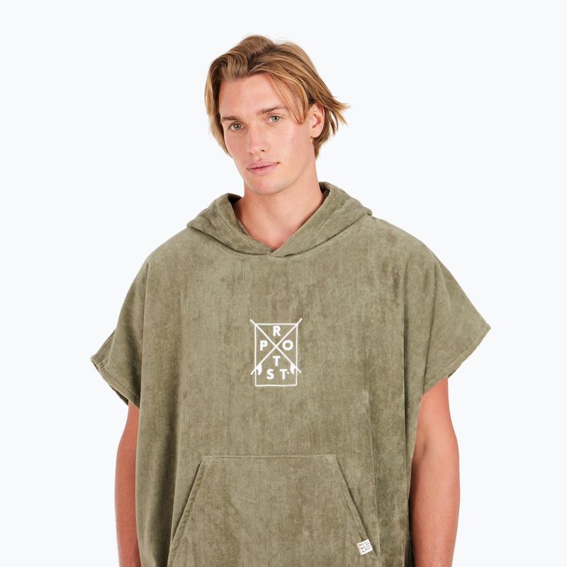 Protest Herren Poncho Prtpurdey Artischockengrün 5