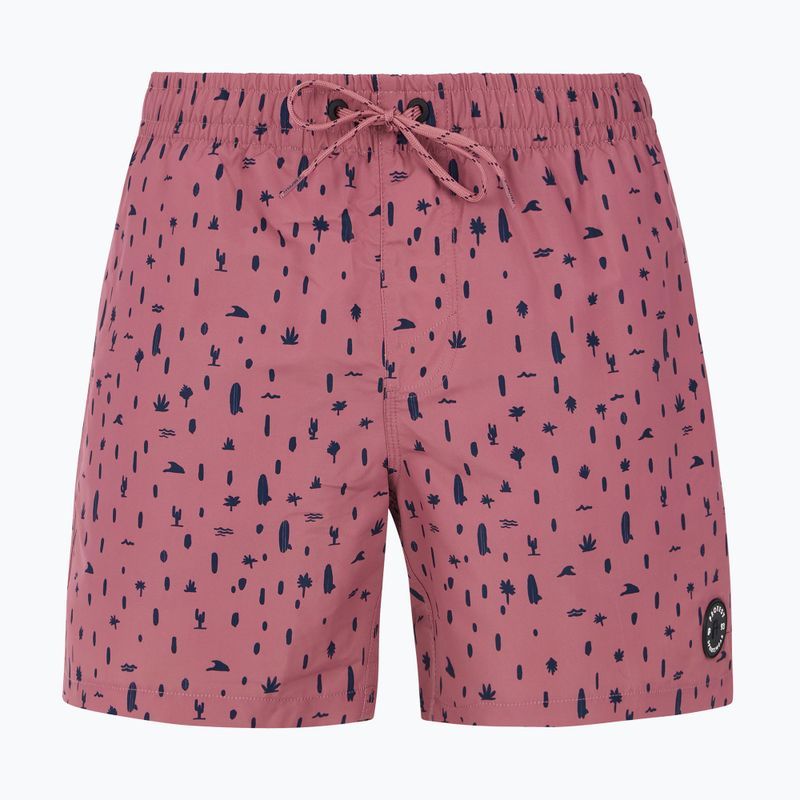 Men's Protest Prtgrom deco rosa Badeshorts