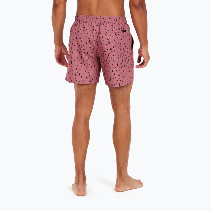 Men's Protest Prtgrom deco rosa Badeshorts