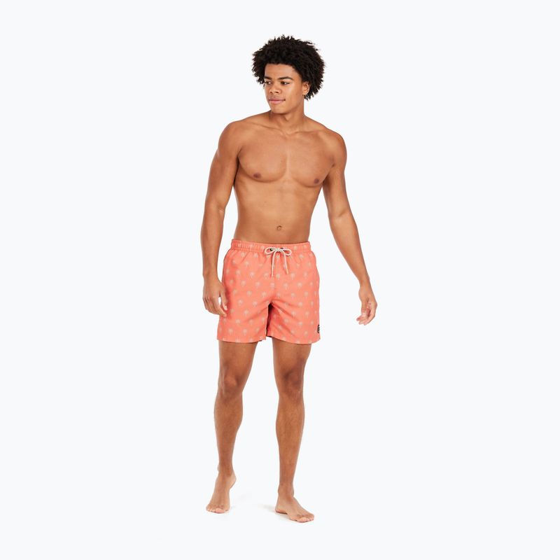 Badeshorts Herren Protest Prtalvis blood orange