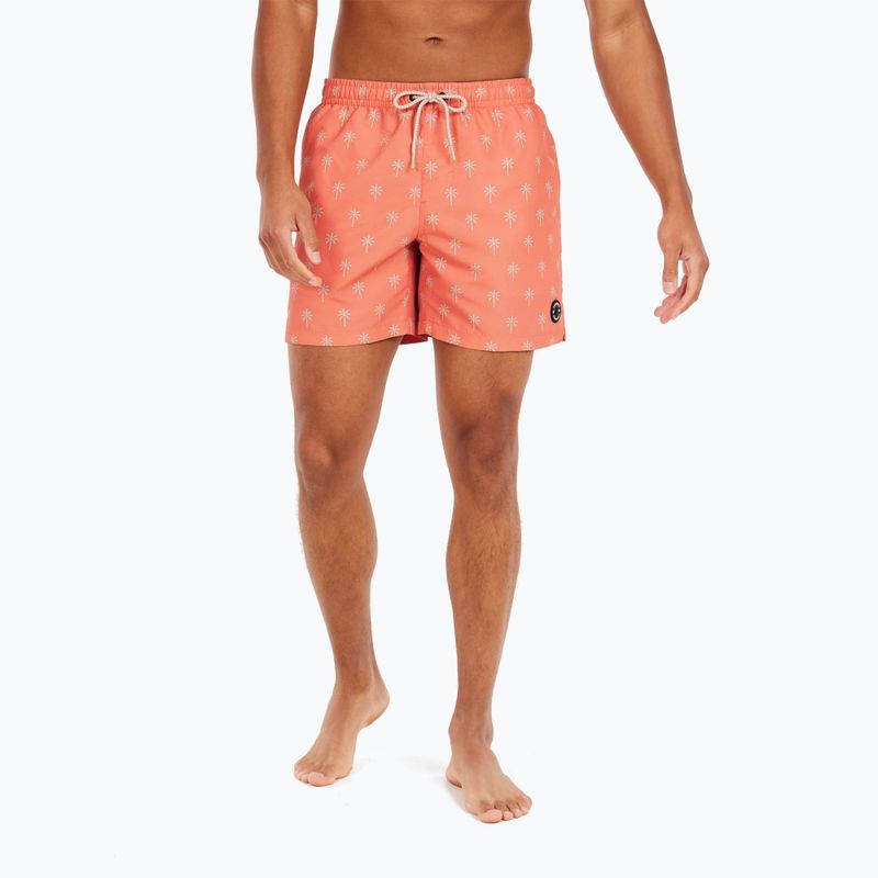 Badeshorts Herren Protest Prtalvis blood orange