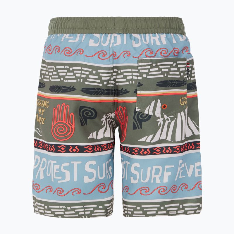 Badeshorts Kinder Protest Prtcinema artichoke green 2