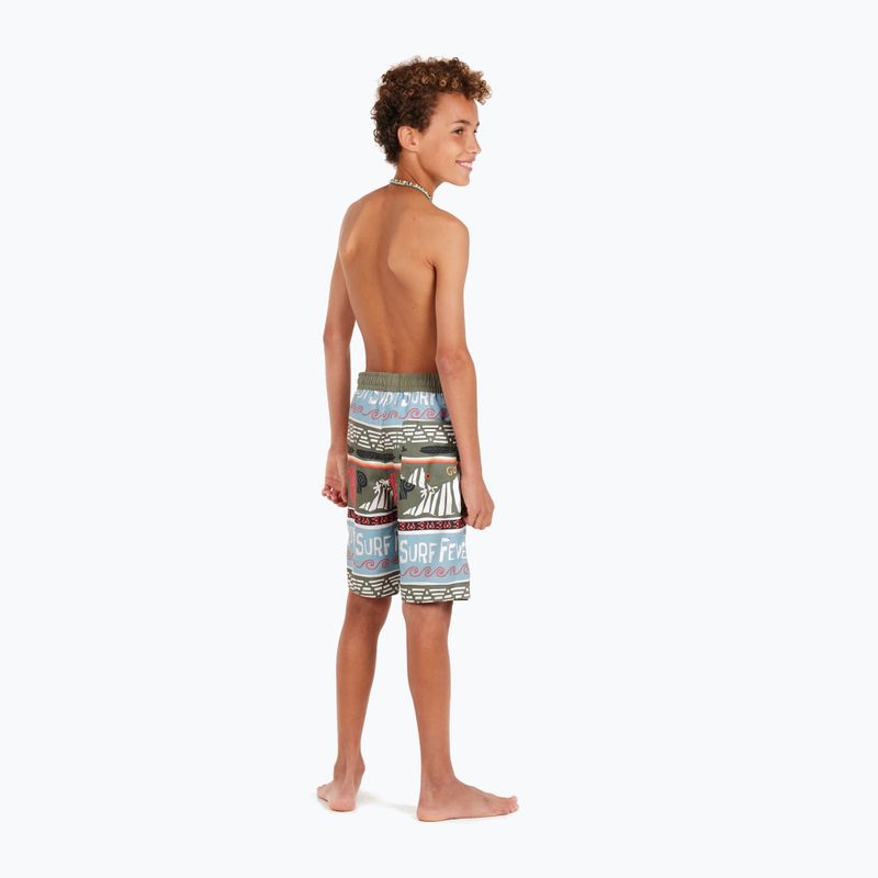 Badeshorts Kinder Protest Prtcinema artichoke green