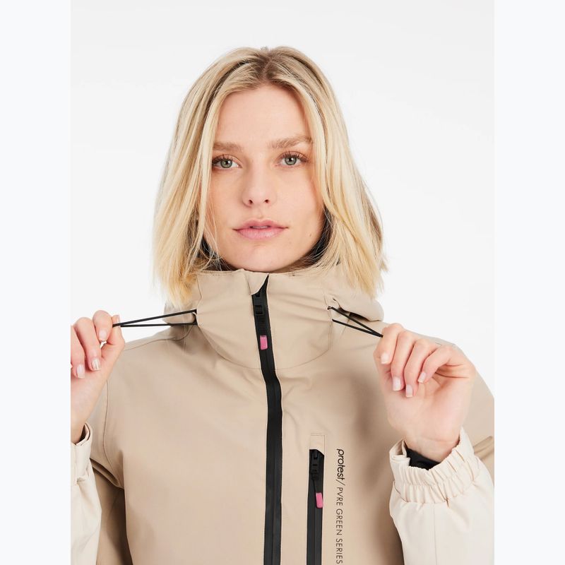 Damen Snowboardjacke Protest Prtdisk bamboobeige 5