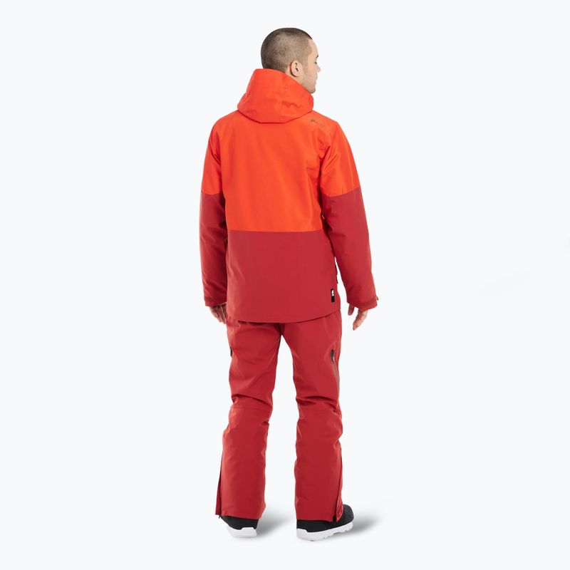 Herren Protest Prtbakie verbrannt orange Snowboard Jacke 3