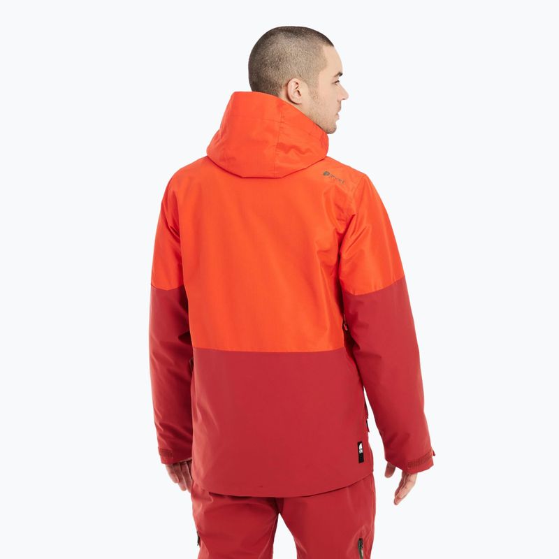 Herren Protest Prtbakie verbrannt orange Snowboard Jacke 4