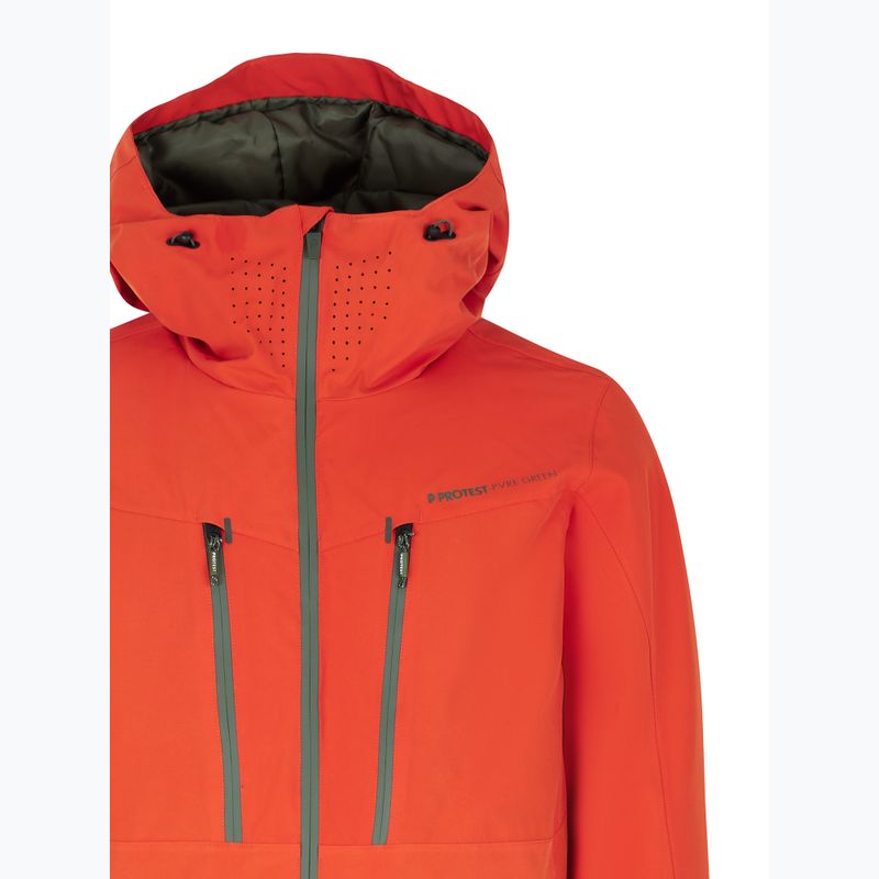 Herren Protest Prttimothy orangefarbene Snowboardjacke 3