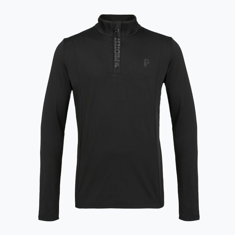 Herren Sweatshirt Protest Rewill 1/4 Zip Active true black