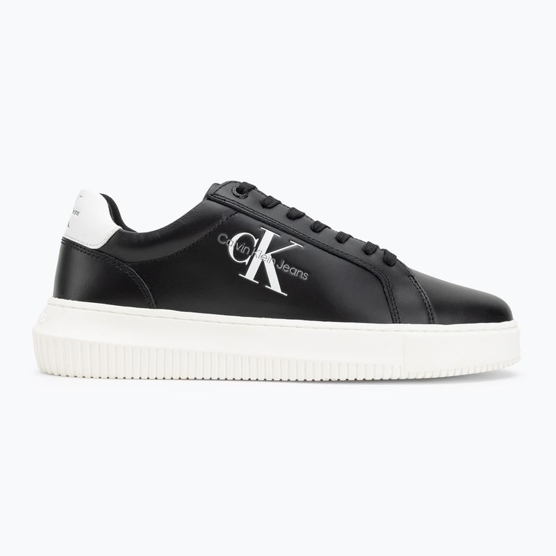Calvin Klein Herrenschuhe YM0YM00681 Chunky Cupsole Monologo Lth dreifach schwarz/hellweiß 2