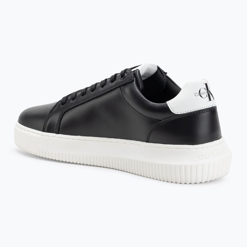 Calvin Klein Herrenschuhe YM0YM00681 Chunky Cupsole Monologo Lth dreifach schwarz/hellweiß 3