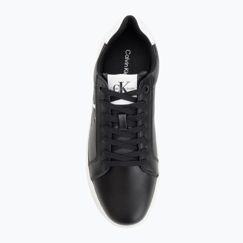 Calvin Klein Herrenschuhe YM0YM00681 Chunky Cupsole Monologo Lth dreifach schwarz/hellweiß 5