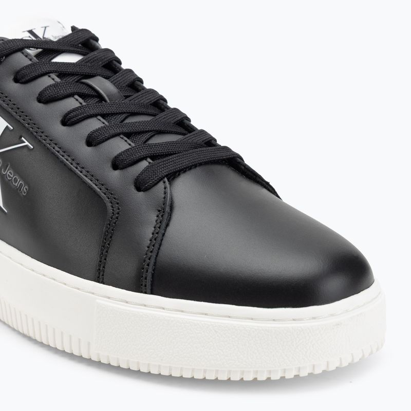 Calvin Klein Herrenschuhe YM0YM00681 Chunky Cupsole Monologo Lth dreifach schwarz/hellweiß 7
