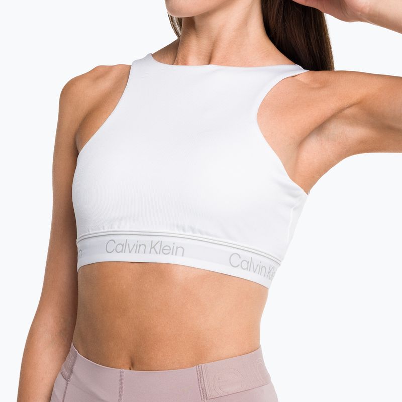 Calvin Klein Medium Support YAF hellweißer Fitness-BH
