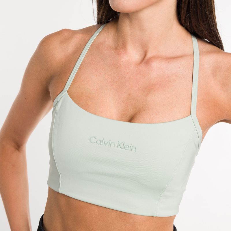 Calvin Klein Low Support 8HV seaspray grüner Fitness-BH