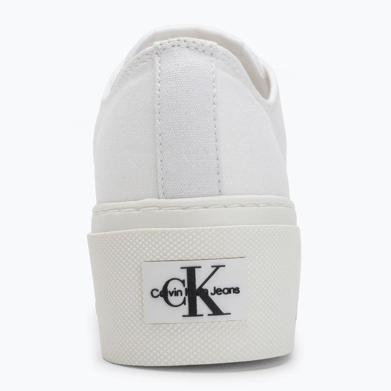 Calvin Klein Damen Turnschuhe YW0YW01033 Vulc Flatform+ Cupsole Niedrig weiß 6