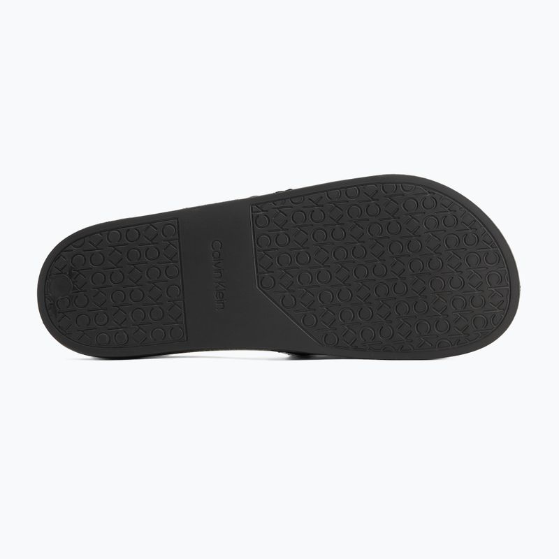 Calvin Klein Herren Flip-Flops HM0HM00981 Pool Slide Rubber schwarz 4