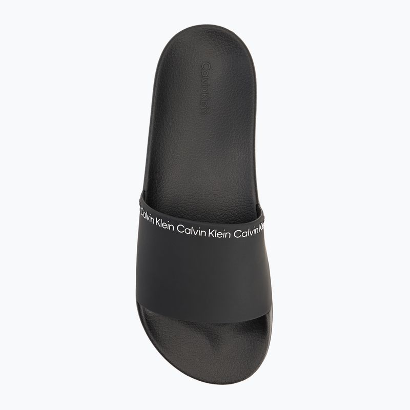Calvin Klein Herren Flip-Flops HM0HM00981 Pool Slide Rubber schwarz 5