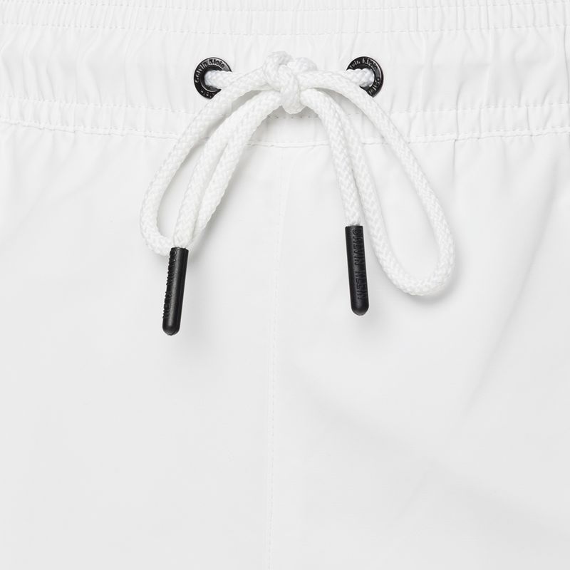 Calvin Klein Medium Herren Badeshorts mit Kordelzug weiß