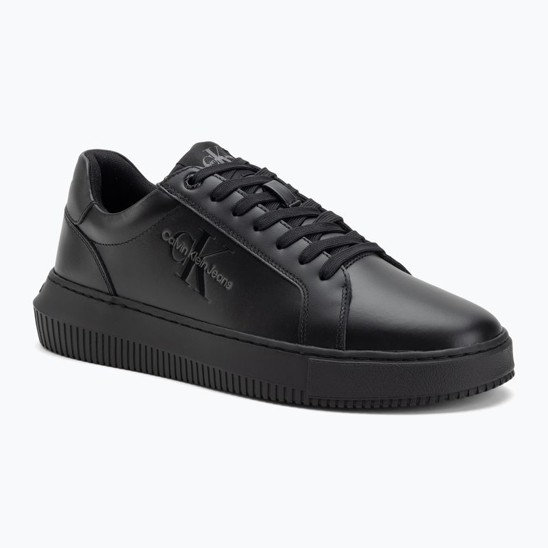 Calvin Klein Herrenschuhe YM0YM00681 Chunky Cupsole Monologo Lth dreifach schwarz