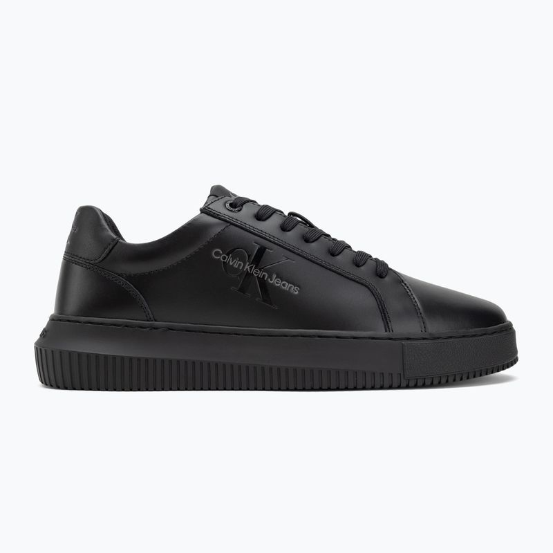Calvin Klein Herrenschuhe YM0YM00681 Chunky Cupsole Monologo Lth dreifach schwarz 2
