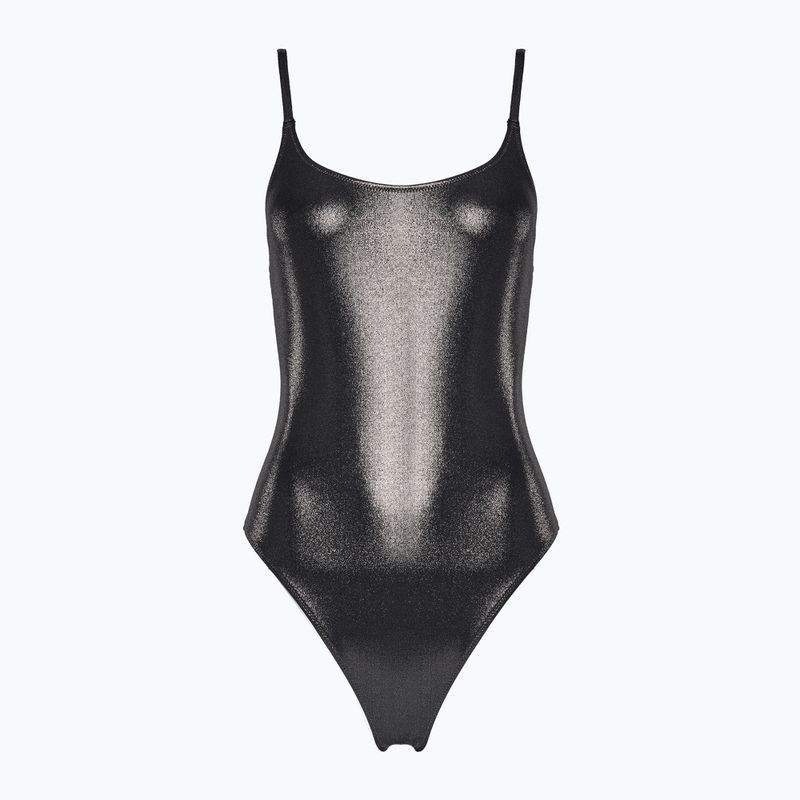 Calvin Klein Scoop Back One Piece Badeanzug für Frauen Schwarz