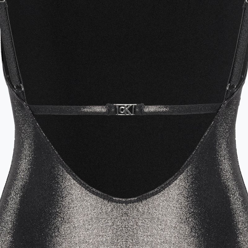 Calvin Klein Scoop Back One Piece Badeanzug für Frauen Schwarz 3