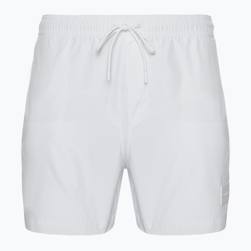 Calvin Klein Medium Herren Badeshorts mit Kordelzug weiß