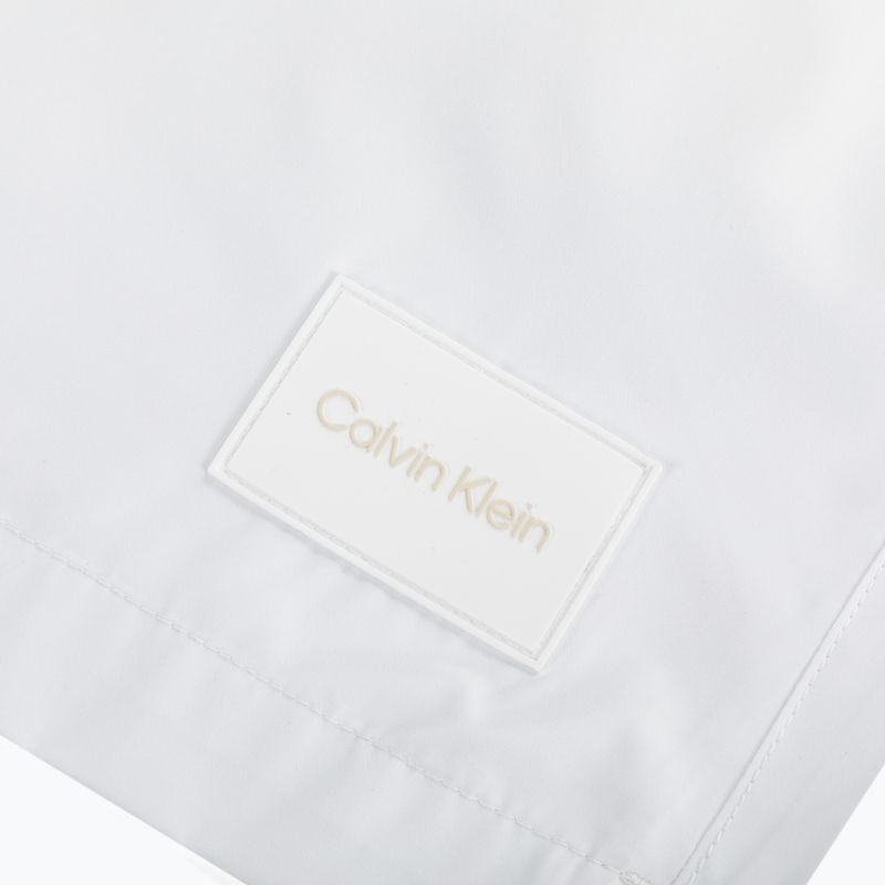 Calvin Klein Medium Herren Badeshorts mit Kordelzug weiß 3