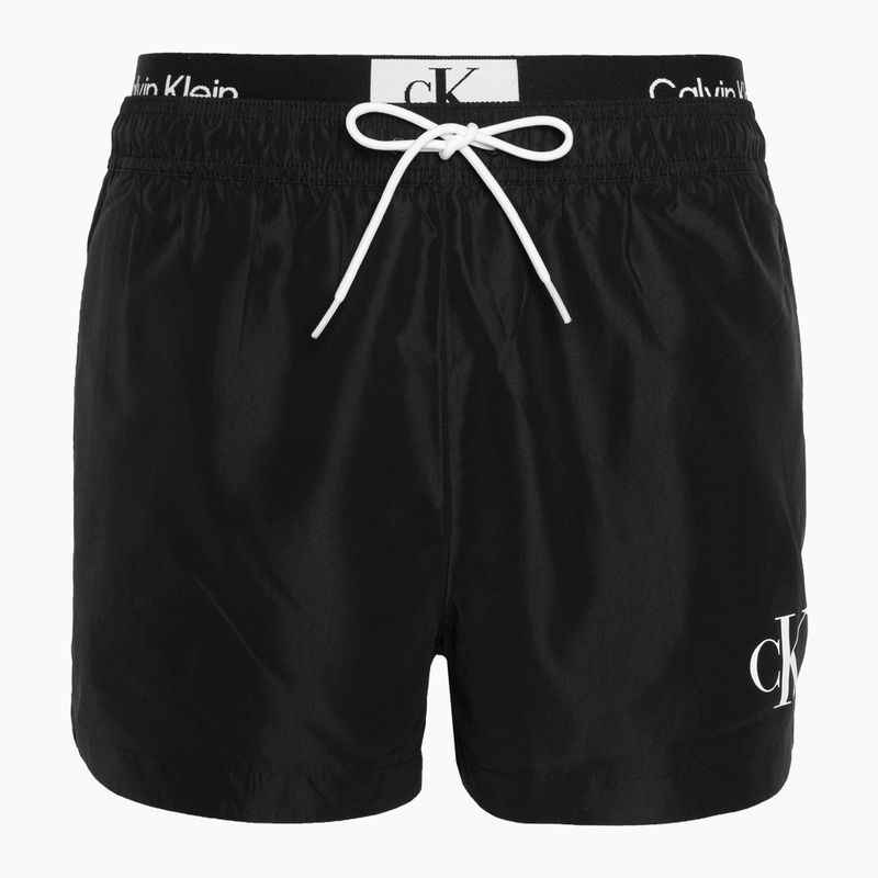 Herren Calvin Klein Short Double Wb Badeshorts schwarz