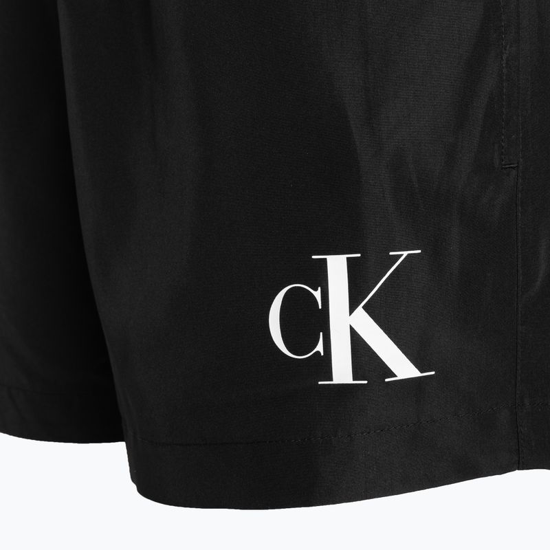 Herren Calvin Klein Short Double Wb Badeshorts schwarz 4