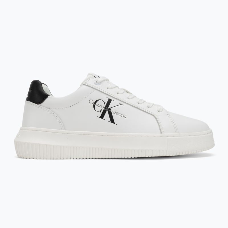 Calvin Klein Herrenschuhe YM0YM00681 Chunky Cupsole Monologo Lth dreifach hellweiß/schwarz 2