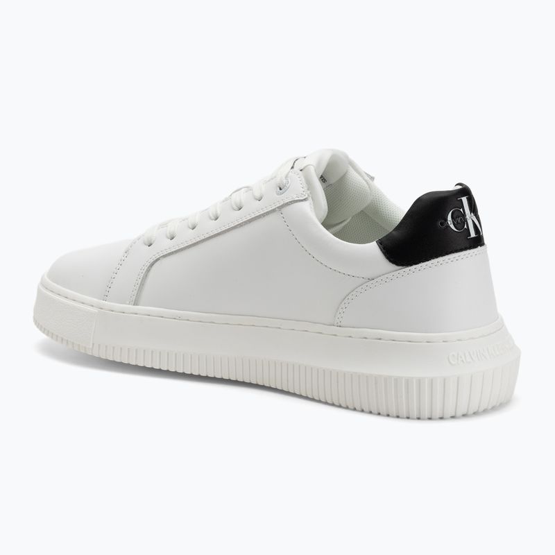 Calvin Klein Herrenschuhe YM0YM00681 Chunky Cupsole Monologo Lth dreifach hellweiß/schwarz 3