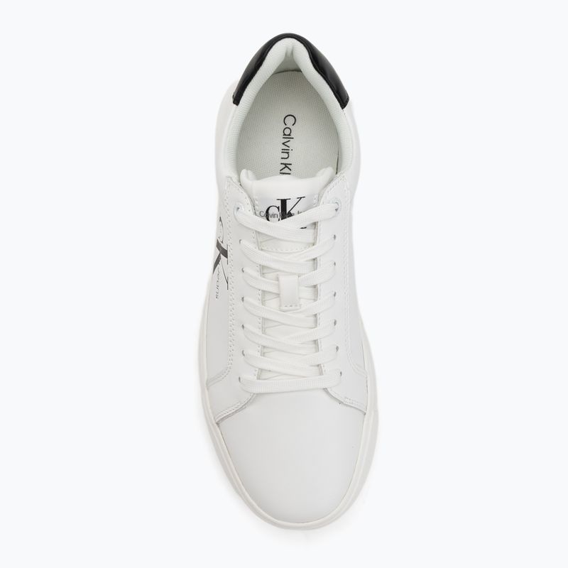 Calvin Klein Herrenschuhe YM0YM00681 Chunky Cupsole Monologo Lth dreifach hellweiß/schwarz 5