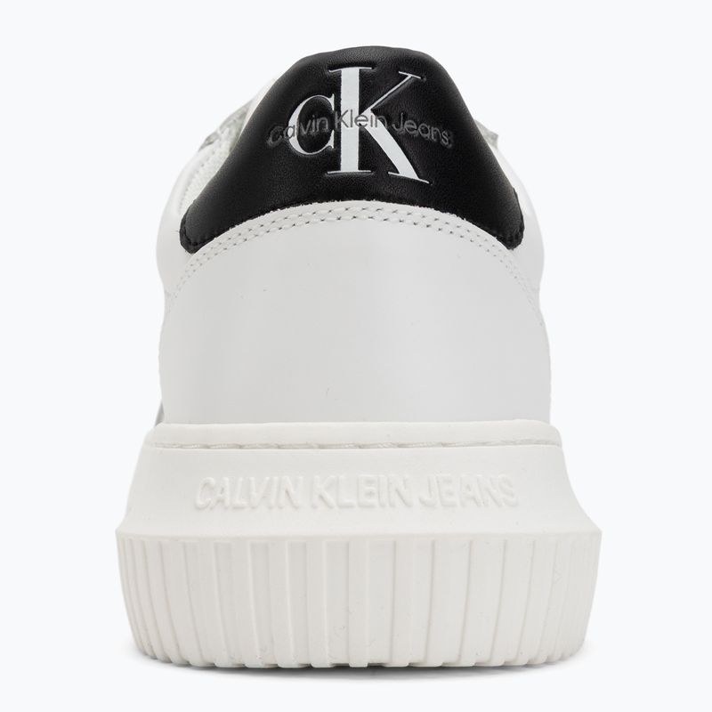 Calvin Klein Herrenschuhe YM0YM00681 Chunky Cupsole Monologo Lth dreifach hellweiß/schwarz 6