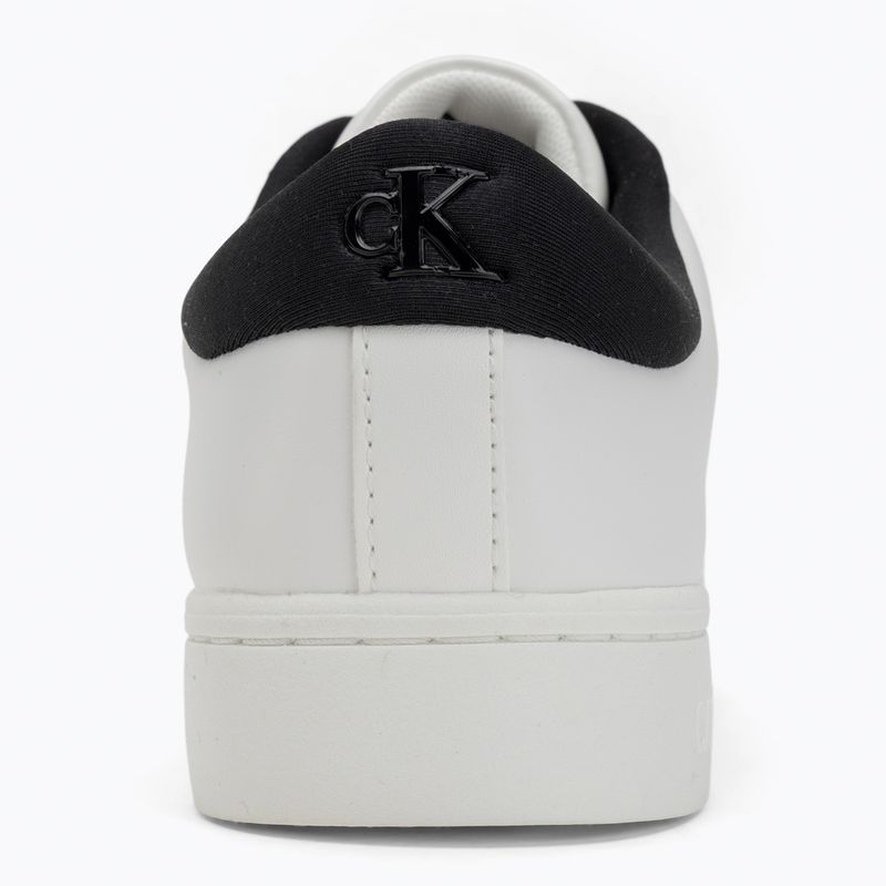 Calvin Klein Damenschuhe YW0YW01444 Classic Cupsole Lowlaceup Lth Wn hellweiß/schwarz 6
