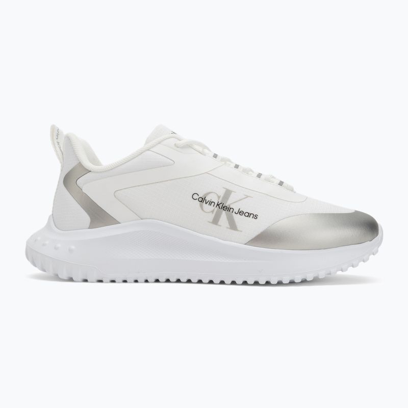 Damen Schuhe Calvin Klein Eva Runner Low Lace Mix Ml Wn hell weiß/silber 2