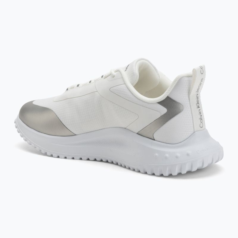 Damen Schuhe Calvin Klein Eva Runner Low Lace Mix Ml Wn hell weiß/silber 3