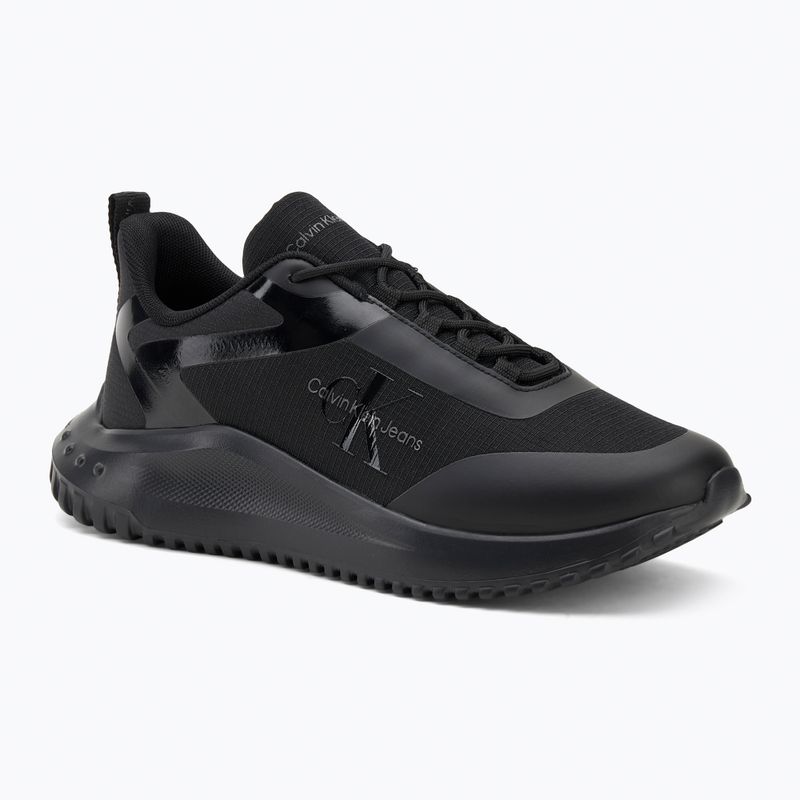 Calvin Klein Herrenschuhe YM0YM00968 Eva Runner Low Lace Ml Mix triple schwarz