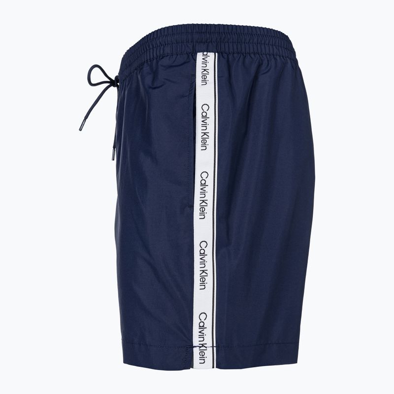 Herren Calvin Klein Medium Drawstring Signatur navy swim shorts 3