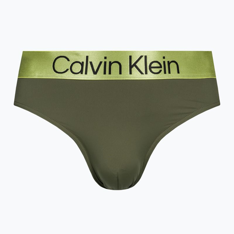 Herren Calvin Klein Brief Badeslip grün